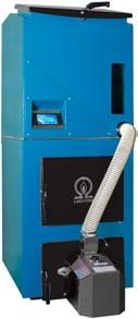 minipellet mini PELLET (11 22 kw) à to kompaktowe, wąskie i ergonomiczne, oszczędne, automatyczne kotły grzewcze z zasobnikiem od góry z palnikiem pelletowym wyposażonym w automatyczną zapalarkę oraz
