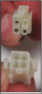 6) Mount the cable brackets Step 1: plug bracket into square hole Step 2: push the plug into the opening Step 3: Draw the cables 7) P Connect lift