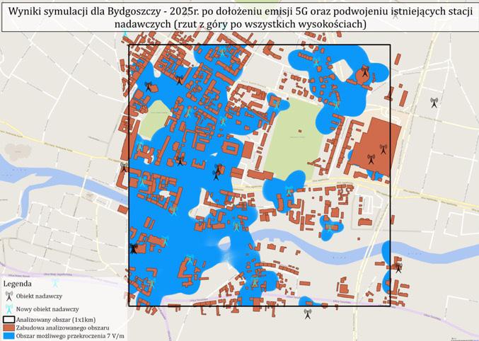 BYDGOSZCZ MIEJSKI (Urban, stan 2025 po dołożeniu emisji 5G oraz