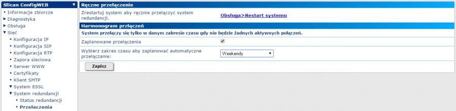 zgodnie z zaplanowanym zakresem czasu.