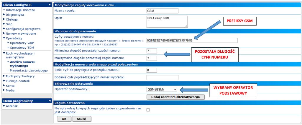 88 operator alternatywny - skierowanie połączenia na dodatkowego operatora w przypadku np.