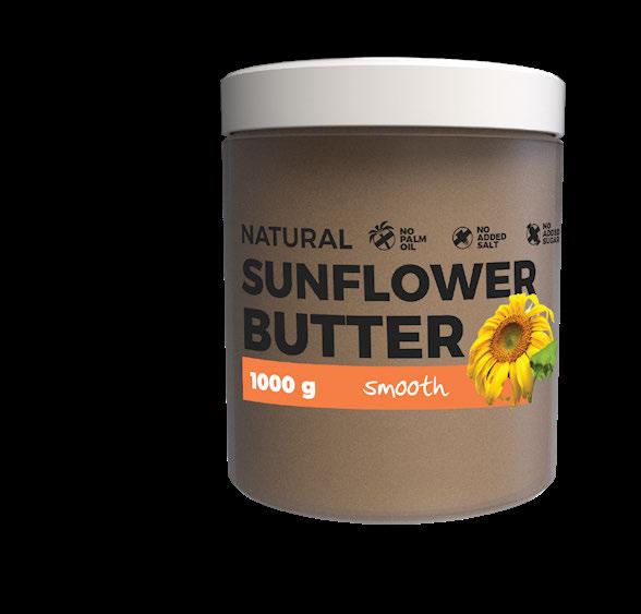KATALOG PRODUKTÓW SUNFLOWER BUTTER SUNFLOWER BUTTER Doskonały smak, idealne wartości odżywcze. Naturalnie zmielone ziarna słonecznika bez jakichkolwiek dodatków.