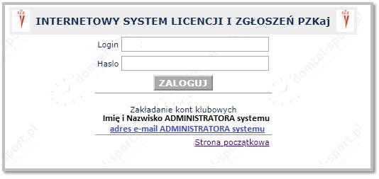 zalogować. W tym celu wybieramy dowolną imprezę z panelu.