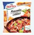 Groszek zielony, brukselka, fasola szparagowa żółta cała, szpinak liście Hortex 450 g; 10,65 zł/kg Brokuły