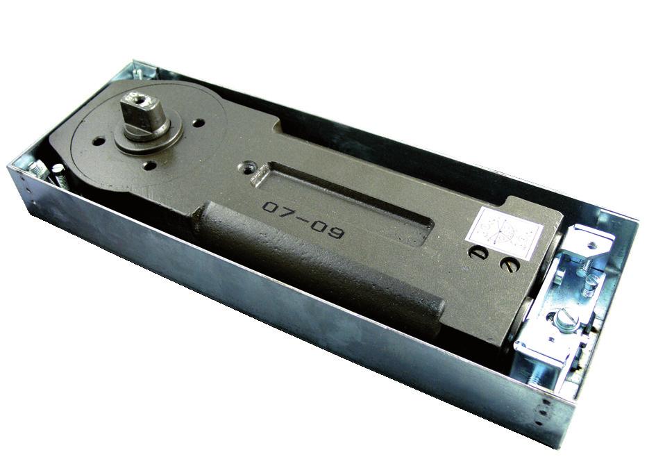 PM 800 SAMOZAMYKACZ PODŁOGOWY FLOOR SPRING PM 800 - właściwości Siła - 2 Siła - 3 PM 800 - technical info Force - 2 Force - 3 Szerokość drzwi (mm) 800-900 900-1000 Width of door (mm) 800-900 900-1000