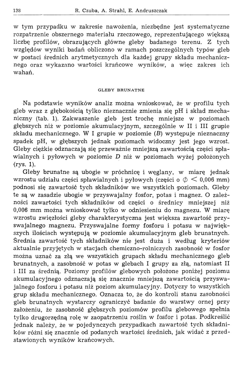 138 R. Czuba, A. Strahl, E.