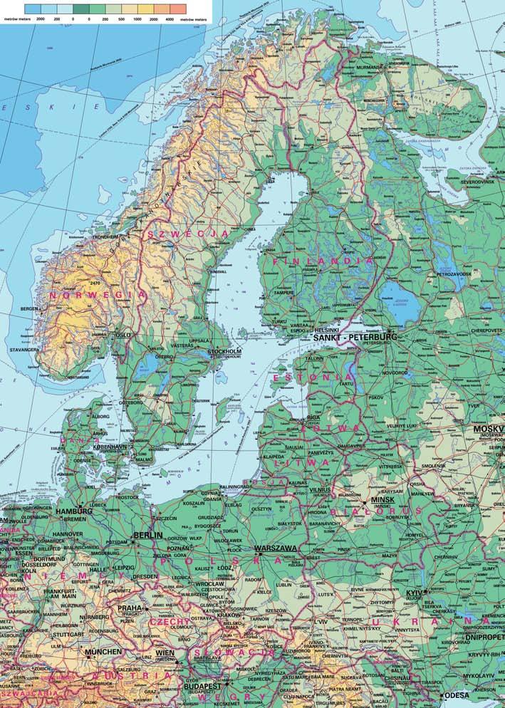 ZAŁĄCZNIK 2 Rysunek 12. Mapa geograficzna rejonu Morza Bałtyckiego.
