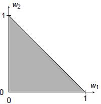 II. Ograniczenie na zbiór wag wraz z przyrostem informacji preferencyjnej Tłumaczenie informacji preferencyjnej w ograniczenia dotyczące wag a 1 S a4 10w 1 +50w 2 +70w 3 30w 1 +10w 2 +70w 3 (50-10)w