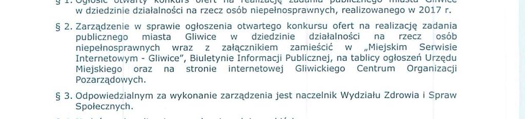 2 art. 13 ustawy z dna 24 kwetna 2003 r. odzałalnośc pożytku publcznego o wolontarace (t.j. Dz. U. z 2016 r., poz. 1817 z późn. zm.) zarządza sę, co następuje: 1.