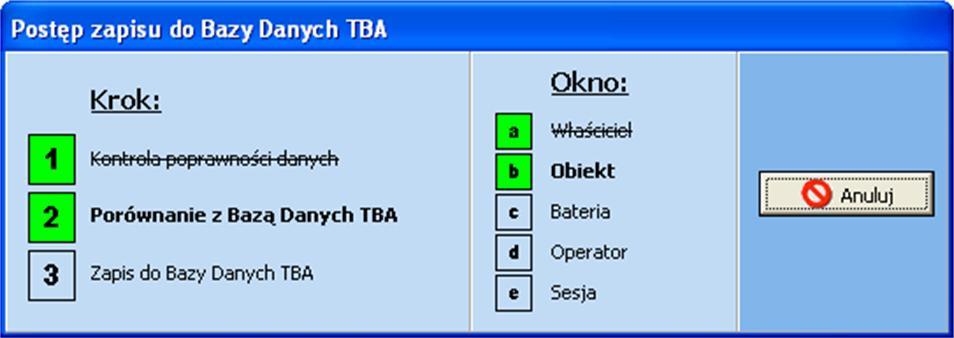 Usuń jego kliknięcie powoduje usunięcie zaznaczonych sesji z bazy danych.