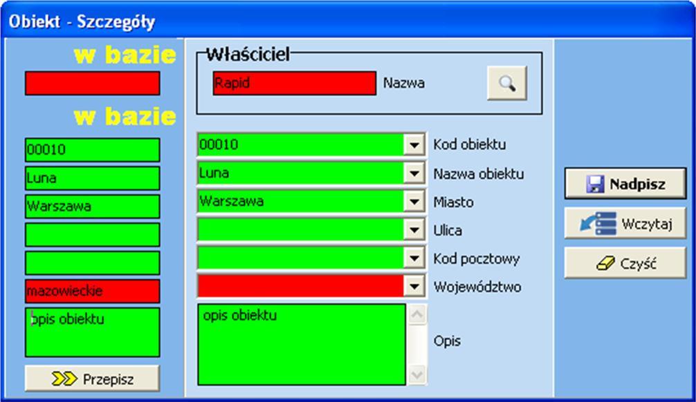 W przypadku usuwania program prosi o dodatkowe potwierdzenie (Rys. 21b). Struktura z Rys. 21c ilustruje zależności widoczne podczas wczytywania pojedynczych elementów składowych z bazy danych.
