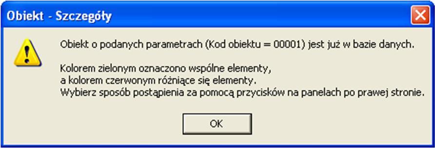 Kolejnym krokiem w procesie jest porównanie wprowadzonych informacji z istniejącymi już w bazie danych. Krok ten przebiega w kolejności wynikającej z drzewa zależności bazy danych (Rys. 21c) tj.