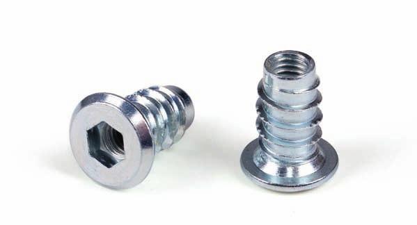 1 s k MUFY DO DREWNA MUFY DO DREWNA SCREW IN INSERTS specia MUFY WKRĘCANE specjane SCREW IN INSERTS without coar MUFY WKRĘCANE ez kołnierza iam iam [mm] s [mm]