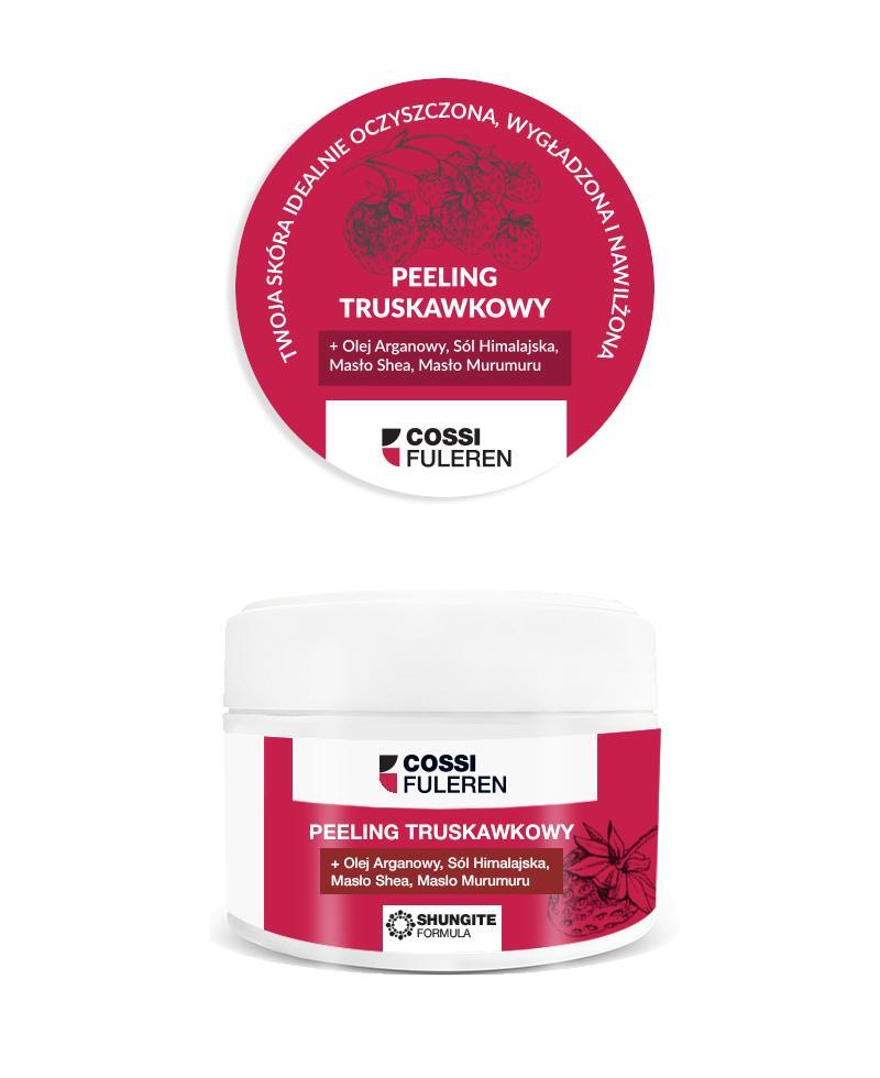 Peeling truskawkowy Delikatny peeling do ciała o słodkim zapachu truskawek sprawi, że Twoja skóra będzie doskonale nawilżona i jedwabiście gładka.
