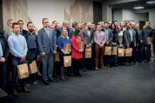 Uroczystość zorganizowaną przez Okręgową Komisję Kwalifikacyjną ŚlOIIB uświetnili swoją obecnością Waldemar Bojarun, zastępca prezydenta Katowic, Aleksandra Kroczek, zastępca dyrektora Wydziału