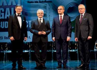 XXI Gala Budownictwa XXI Gala Budownictwa XXI GALA Maria Świerczyńska BUDOWNICTWA Osoby wyróżnione Złotą Odznaką Honorową za Zasługi dla Województwa Śląskiego, niżej Złotą Honorową Odznaką PIIB