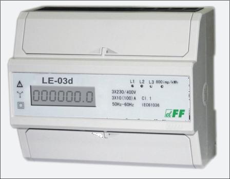 33.2 Przykład licznika energii Proponujemy zastosowanie licznika LE-03 produkowanego przez firmę F&F Strona producenta: http://www.fif.com.