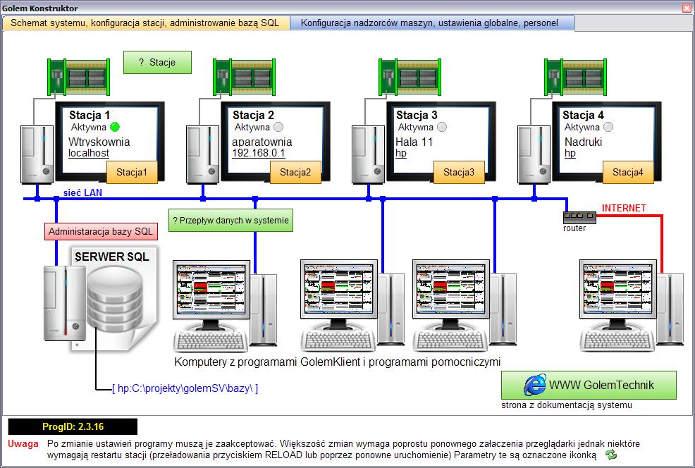 10 Program konstruktor Całą konfigurację systemu wykonujemy za pomocą programu konstruktora.