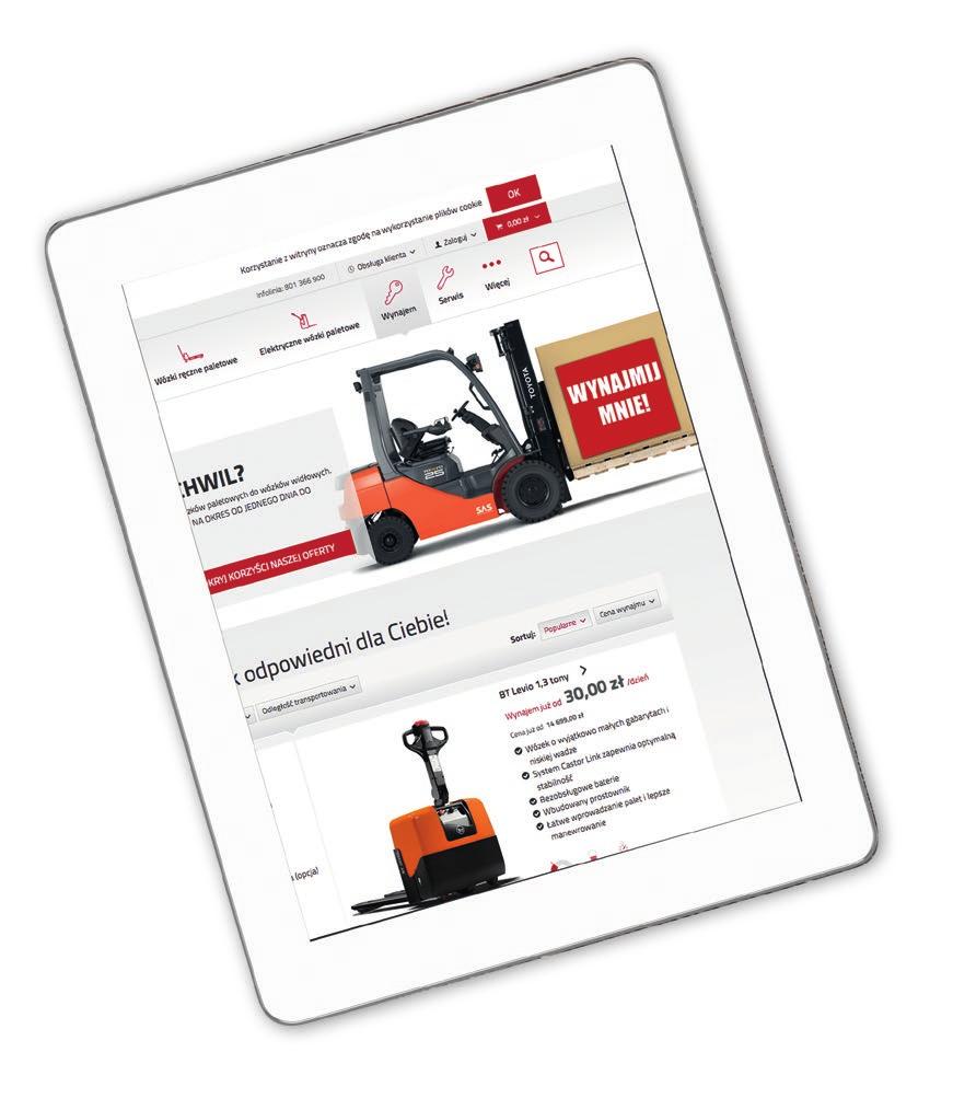 CENNIK WYNAJMU KRÓTKOTERMINOWEGO NA ROK 209/2020 2 TERAZ WYNAJEM: Wynajem 24 h/dobę online: shop.toyota-forklifts.pl Zadzwoń na infolinie: 80 366 900 Zadaj pytanie przez e-mail wynajem@pl.