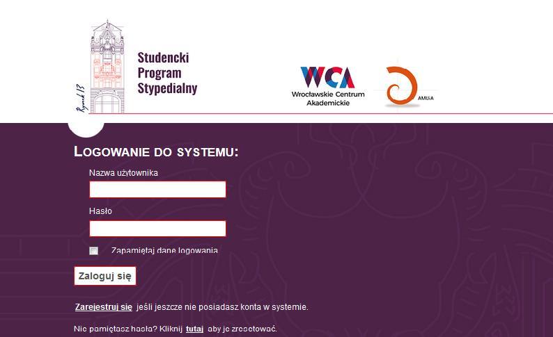 1. Uruchom aplikację w dowolnej przeglądarce wpisując adres: http://sps.cui.wroclaw.pl 2.