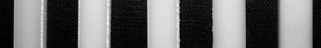 The influence of the processing temperature on the PVC samples appearance W zaleŝności od temperatury przetwórstwa widoczne są wyraźne róŝnice w wyglądzie wytłoczyn oraz wiosełek i listewek