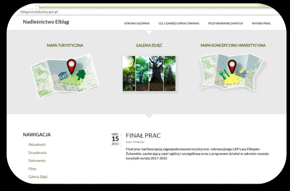 projektu w formie mapy interaktywnej oraz obsługa kodów QR.
