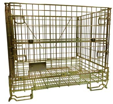 It is an alternative to high storage racks due to the possibility of stacking up to 6 containers.