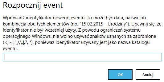 sieć Wi-Fi o nazwie EventPrint), możliwość przyjmowania zdjęć z aplikacji zainstalowanej na urządzeniu mobilnym (smartfon, tablet itp.