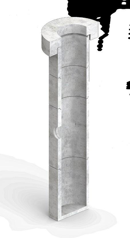 0 STUIE WPUSTOWE I SYFONY Studnie wpustowe średnicy: 0 00 mm z betonu klasy