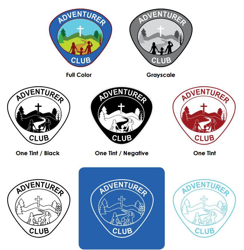 LOGOTYP Zapoznaj się z dozwolonymi wersjami logotypu. Kolorowe W odcieniach szarości Logo Adventurer istnieje zarówno w wersji kolorowej, jak i monochromatycznej.