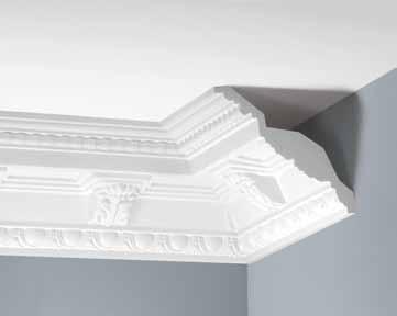 ORNAMENTED CORNICE MOULDING 2400 mm КАРНИЗ ПОТОЛОЧНЫЙ С ОРНАМЕНТОМ 2400 мм 159 mm 34 T-LS-LGZ-09-101 / T-LS-LGZ-09F-101 86 mm T-LS-LGZ-10-101 80 mm LISTWA GZYMSOWA ZDOBIONA 2400 mm / 2350 mm