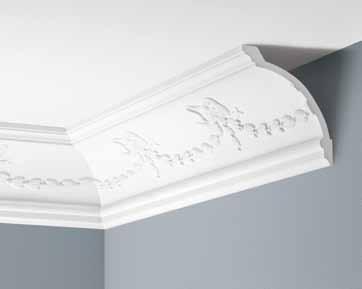 T-LS-LGZ-13-101 LISTWA GZYMSOWA ZDOBIONA 2400 mm ORNAMENTED CORNICE MOULDING 2400 mm КАРНИЗ ПОТОЛОЧНЫЙ С ОРНАМЕНТОМ