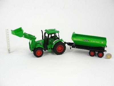 2,10 24/48 Traktor z przyczepą, friction; wym.