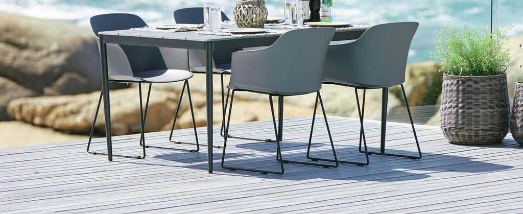 STÓŁ MADERUP LUB LOMMA Stół: Aluminium i artwood. S90 x D205 x W74 cm.