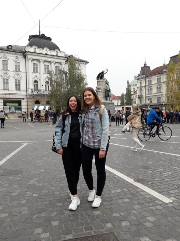 LJUBLJANA, 16.10.2018 On Tuesday we went to the capital city of Slovenia, Ljubljana. We went by bus and it took two hours to get there.