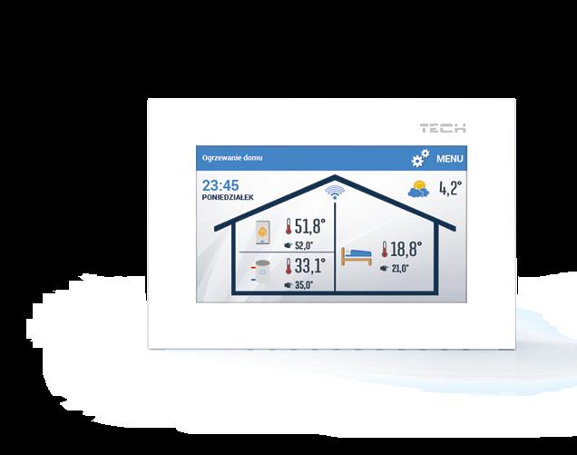 ST-2801 WiFi REGULATOR POKOJOWY Z KOMUNIKACJĄ OPENTHERM KOMUNIKACJA WIFI Zasilanie Komunikacja przewodowa