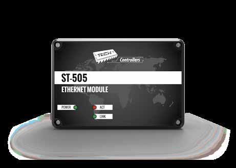 ST-505 [mm] Wymiary sterownika WiFi RS [mm] RJ 12 120 x 80 x 31 105