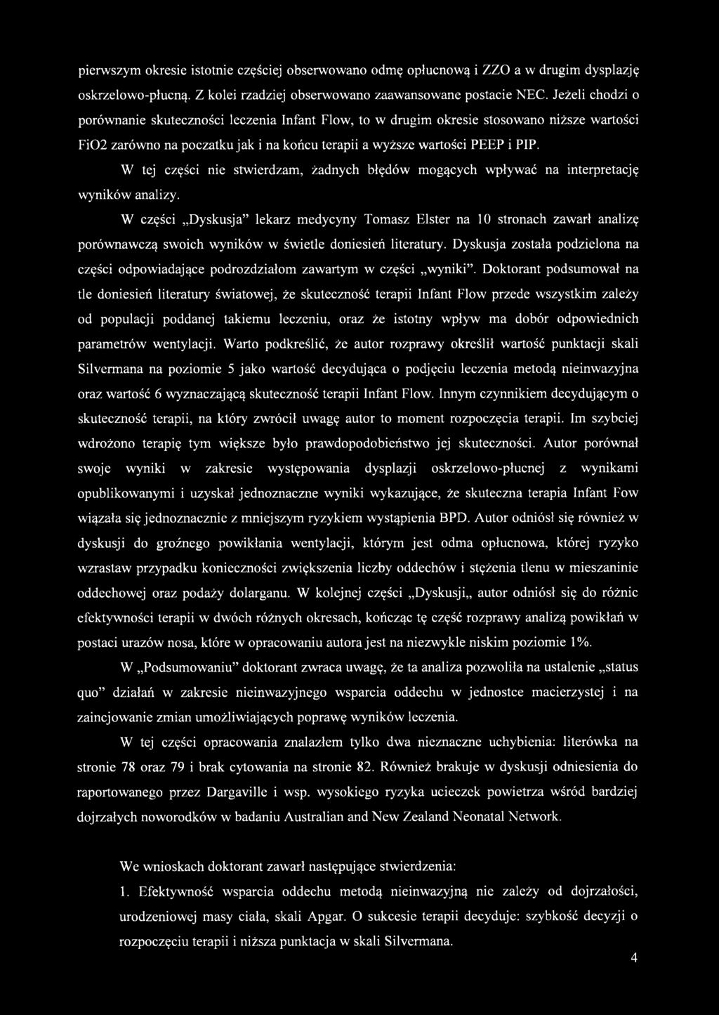 W tej części nie stwierdzam, żadnych błędów mogących wpływać na interpretację wyników analizy.