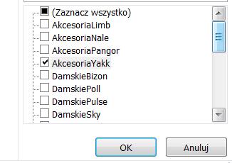 Strona 27 28. Czy możliwe jest założenie filtrów równocześnie na Produkty dziecięce firmy Poll i Akcesoria firmy Yakk? 29.