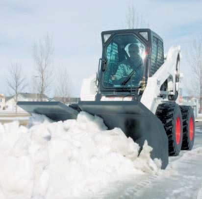 Duże ładowarki Dzięki dużej hydraulicznej sile kopania oraz sile pociągowej ładowarki Bobcat S220, S250 i S300 mogą wykonywać większość prac związanych z wymagającymi konstrukcjami oraz przenoszeniem