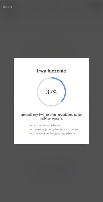 Pierwsze połączenie oczyszczacza Pierwsze połączenie 4. Wprowadź hasło do swojej sieci WiFi i wybierz potwierdź.