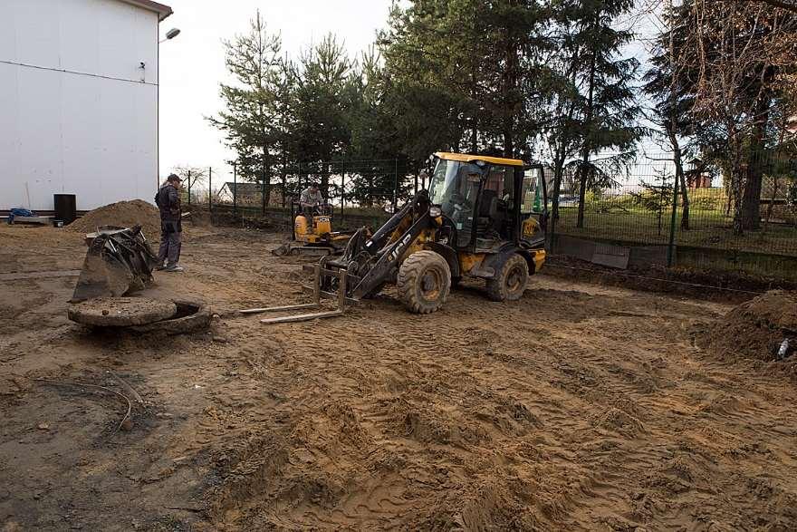 Prace podczas budowy