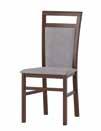 Krzesła MERIS 101 krzesło tapicerowane upholstered chair w tkaninie typu with fabric sawana 21 - sawana 21 biały matowy white mat 46 x 92 x 42 cm 46 x 92 x 42 cm MERIS 101 krzesło tapicerowane w
