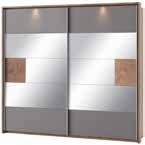 (sliding doors with mirror) 215 x 210 x 60 cm LIVORNO 84 panel okalający szafę typ 73 z oświetleniem (2 pkt.