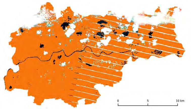 Final mask Maska końcowa Forested areas in Cracow