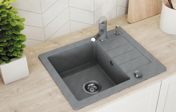 zlewozmywak granitowy wymiar 780x00 mm głębokość komory głównej 180 mm,