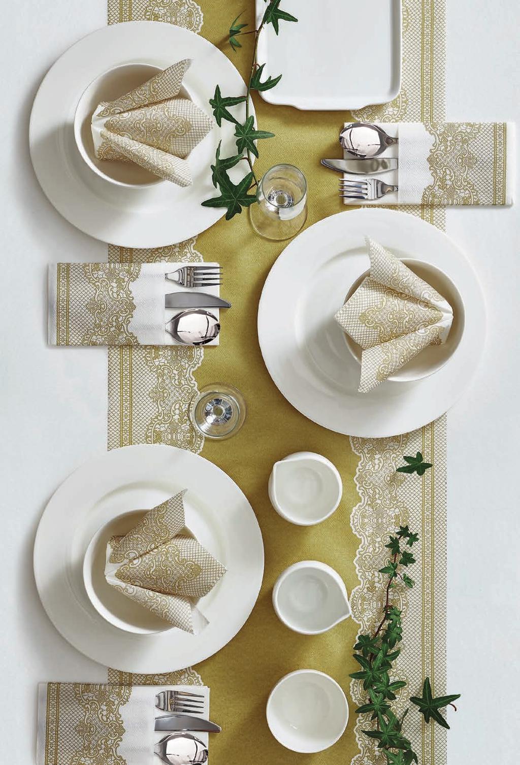 TIMELESSNESS / PONADCZASOWOŚĆ ROYAL LACES SERIES LENDS ITSELF TO COMPREHENSIVE TABLE ARRANGEMENTS SERIA ROYAL LACES UMOŻLIWI