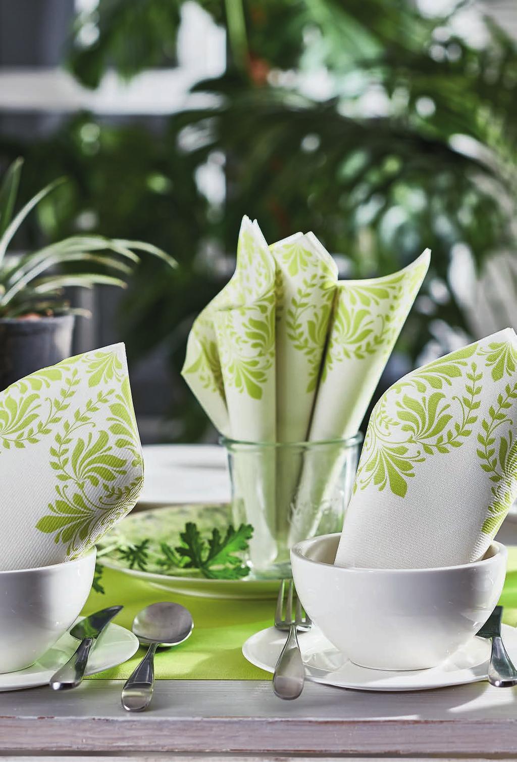 HARMONY / HARMONIA FLORAL MOTIF WILL ADD SUBTLETY TO YOUR INTERIOR ROŚLINNY MOTYW NADA SUBTELNOŚCI TWOJEMU WNĘTRZU table runner roll makes for quick