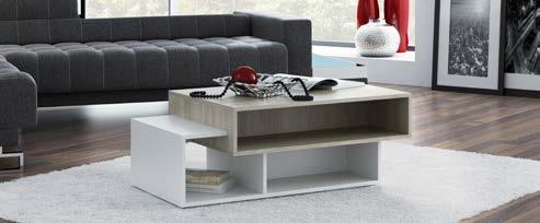 białymi white elements 105 x 39 x 60 cm 105 x 39 x 60 cm AREND stolik okolicznościowy folding coffee table