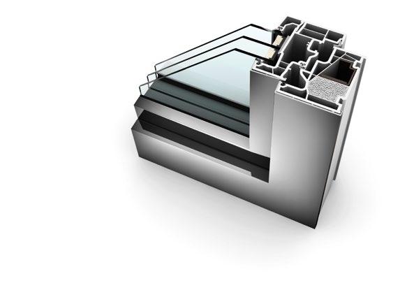 interaktywnie Oszklenie Oszklenie Wentylacja 74 mm KF 310 W tym wąskim oknie nasi konstruktorzy umieścili sprawdzoną i niezawodną technologię okien Internorm.